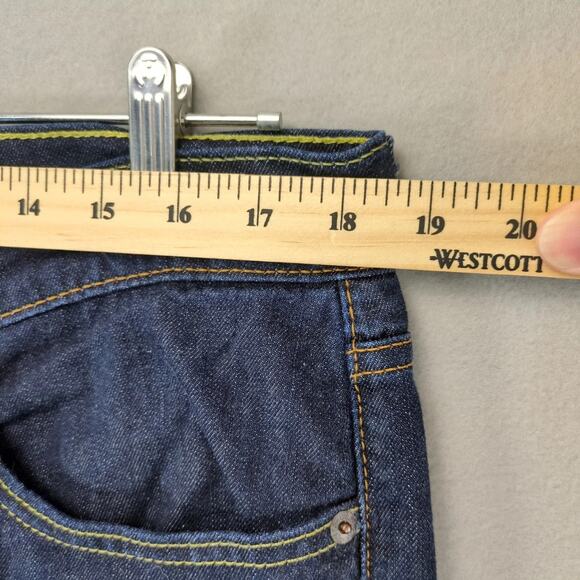 Levi's 541 Jeans Men's 36x32 Dark Stretch Denim Straight Leg Contrast Stitching - Picture 3 of 10